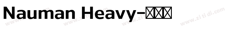 Nauman Heavy字体转换